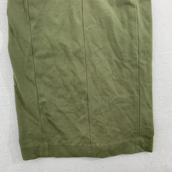 MM Lafleur Women 2 Rachel Dress Ponte Green Sleeveless Stretch Sheath Office - Picture 4 of 16